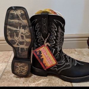 Durango leather cowboy boots size 9m black